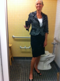 Executive Bike Commute Saga:  Chapter 19 Inaugural Shower at Bikestation Long Beach
