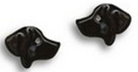 Black Lab Post Earrings