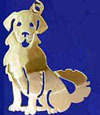 Golden Retriever Pendant on a Chain