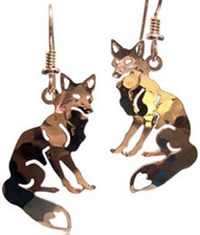 Sitting Fox Earrings