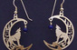 Wolf with Lapis Earrings