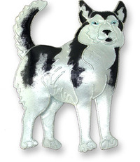 Siberian Husky Pin