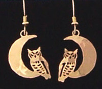 Owl Moon Earrings