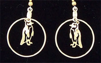 Penguin in a Hoop Earrings