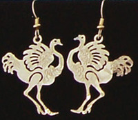 Ostrich Earrings