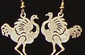 Ostrich Earrings
