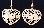 Bunny and Roses Earrings