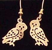 Spotted Owl Earrings