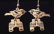 Warbler with Binoculars Earrings