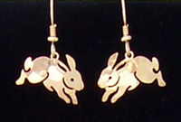Leaping Bunny Earrings