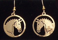 Dressage Horse Earrings 