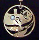 Sea Otter with Pearl Pendant on a Chain