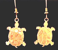 Small Turtle Earrings