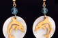 Jumping Dolphin on Mother of Pearl