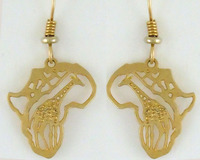 African Giraffe Earrings