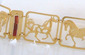 Gold Horse Squares Bracelet