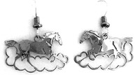 Mustang in a Cloud Earrings