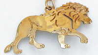 Prowling Lion Pendant on a Chain