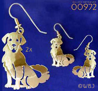 Golden Retriever Earrings