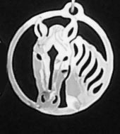 Horse with Blaze Pendant on a Chain