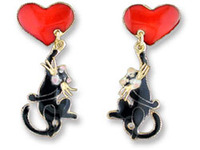 Dangling Kitty Earrings