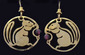 Chipmunk w/Garnet Earrings