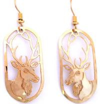 Elk Portrait Earrings