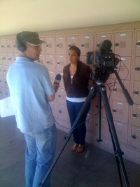 Carmen being interviewed about VITA!