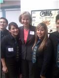 With Congress woman Louis Capps