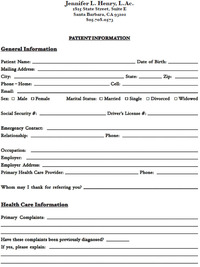 New Patient Form