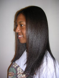 After Hair Straightening