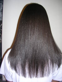 After Hair Straightening