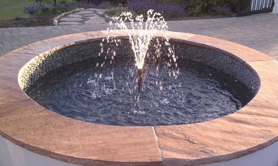 pebble fountain