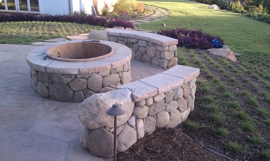 stone fire pit