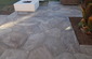 tight fitting flagstone patio