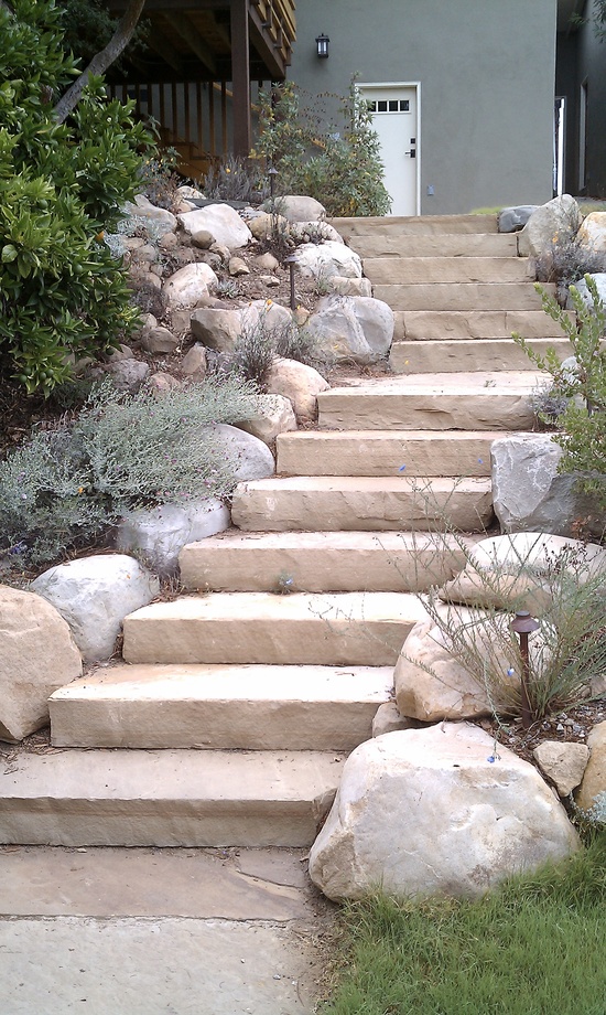 flagstone stairs
