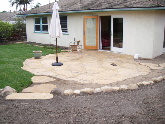 flagstone patio