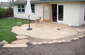 arizona flagstone pation on slab