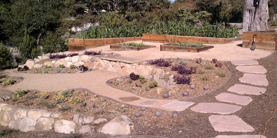 stone walls terraces