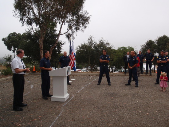 groundbreaking speech with SBCoFD Dignitaries