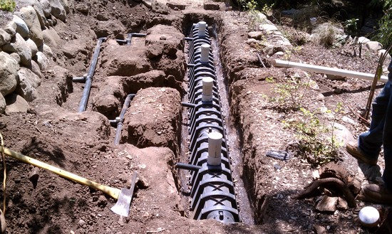 subsurface infiltrators branched drain