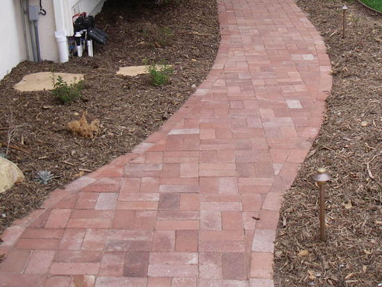 Recycled Brick Path