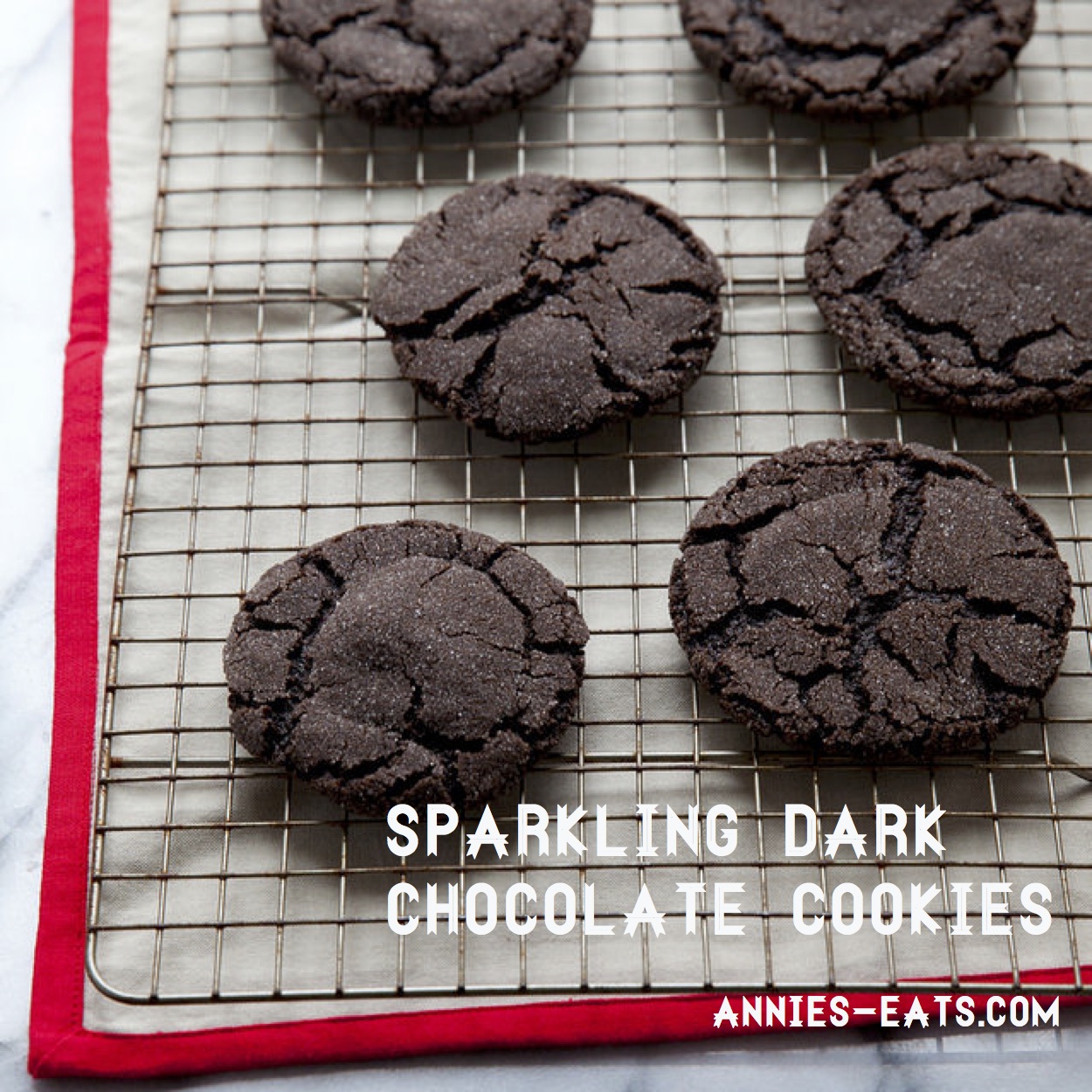 Sparkling Dark Chocolate Cookies Annie's EatsAnnie's Eats