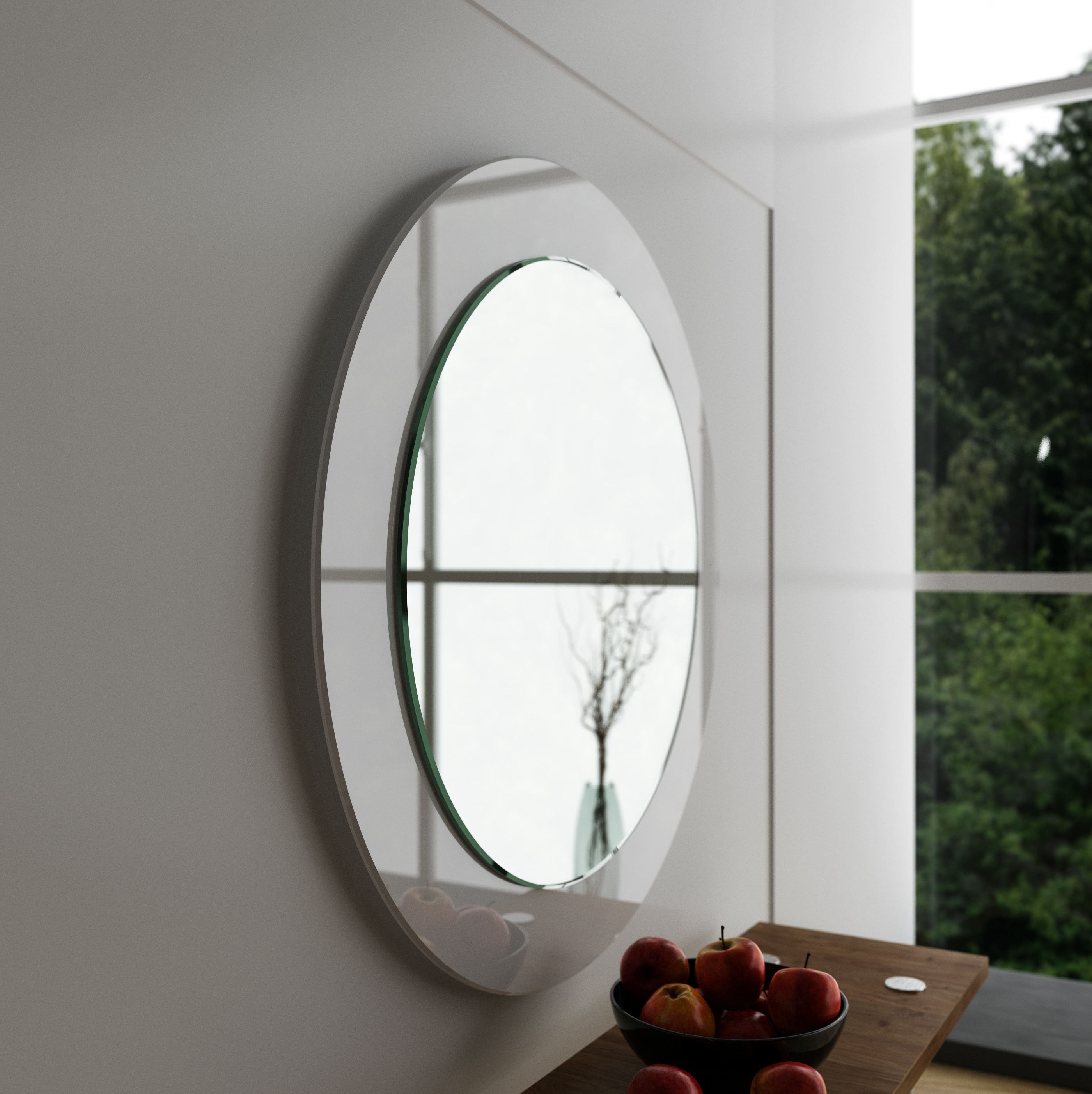 Custom italian style wall mirror