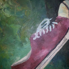 Red Sneaker Workout Pusher
