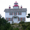 The historic lighthouse at Yaquina Bay State Park in Newport.