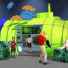 The Submarine Sea Lab allows children to explore the ocean depths through interactive displays and the power of imagination.