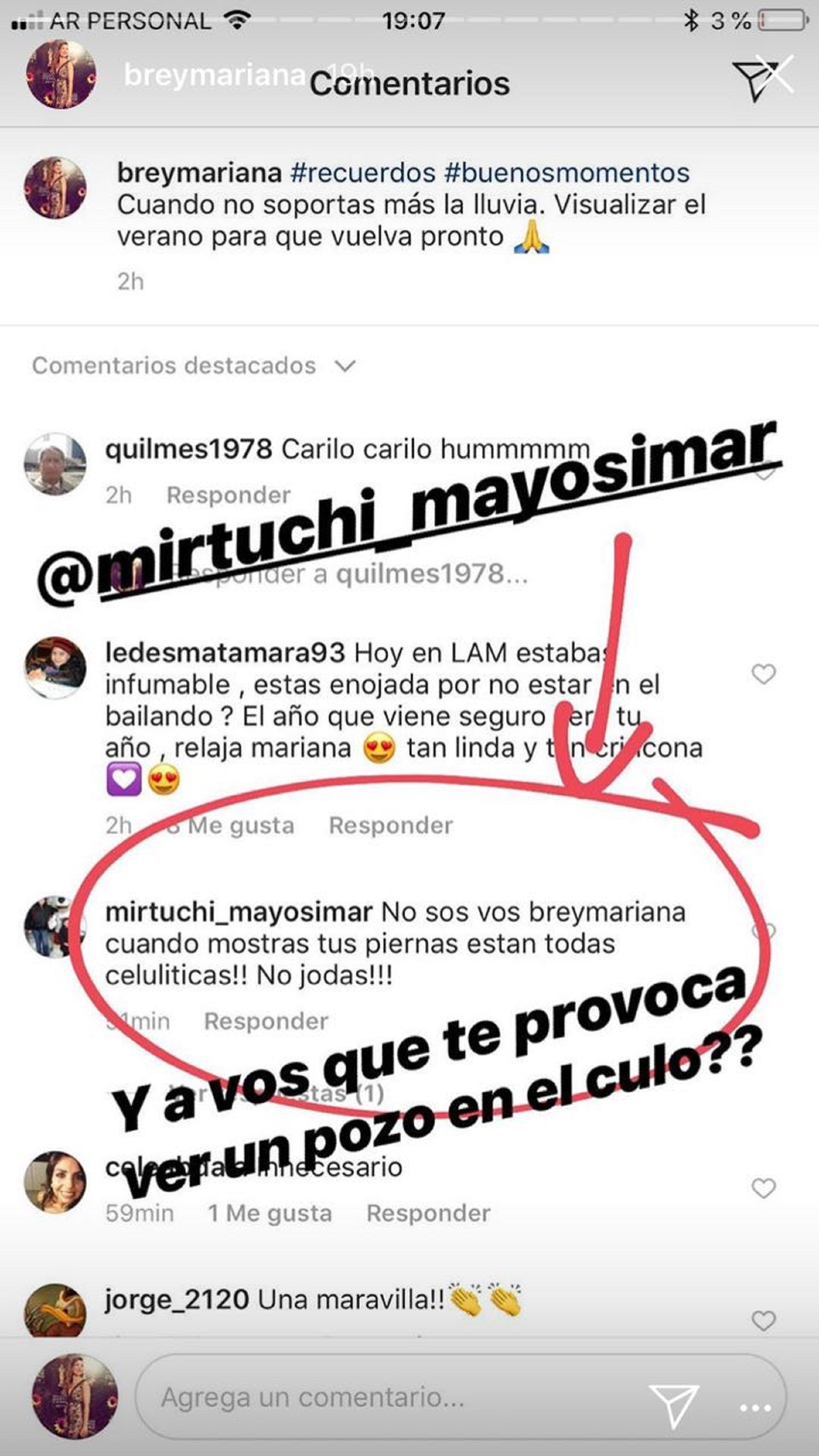 Mariana Brey Public Una Foto En Bikini La Criticaron Por La Celulitis Y Respondi Amo Mis