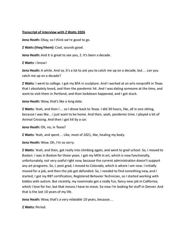 Z Watts transcript, 2026