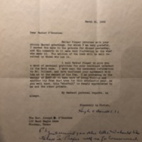 [Letter, Rev. Hugh O'Donnell, C.S.C. to Rev. Joseph G. O'Donohoe, 1932-03-30]